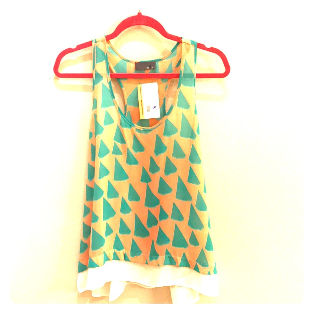 Print T Back Tank